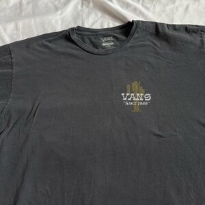 Vans Men's Charcoal Tee with Gold Accent